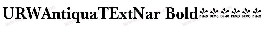 URWAntiquaTExtNar Bold字体转换